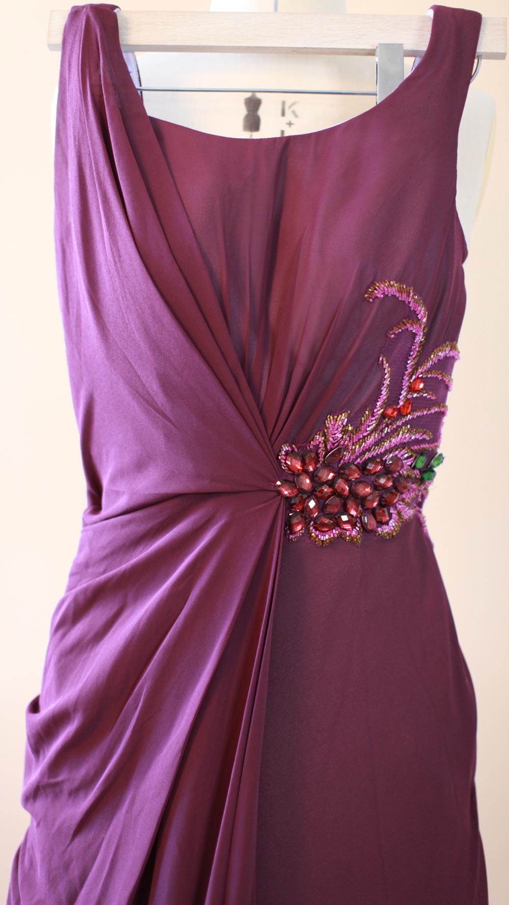 Elisa Purple Sleeveless Floor Length Evening Dress Long Formal Dress W Elisa Purple Sleeveless Floor Length Evening Dress Long Formal Dress W