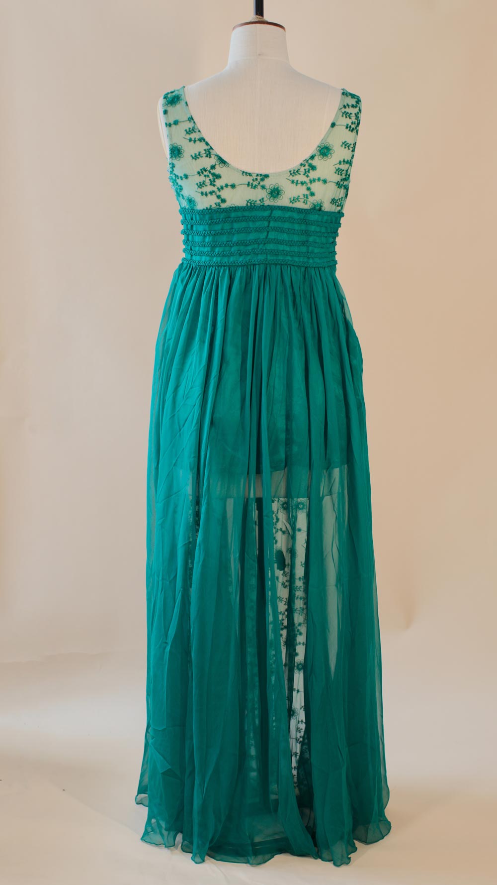 Amelia Floral Embroidered Chiffon Lace Translucent Bridesmaid Dress US Amelia Floral Embroidered Chiffon Lace Translucent Bridesmaid Dress US